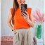 Camiseta Hombreras Naranja